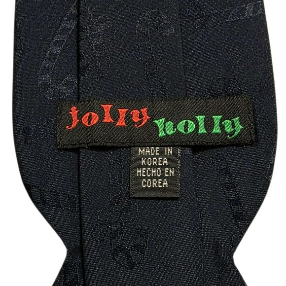 VTG Snowman Holiday Neck Tie Candy Cane Snow Christmas Novelty Jolly Holly Korea - Picture 2 of 8